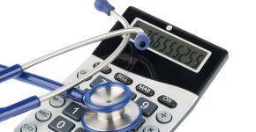 stethoscope and calculator